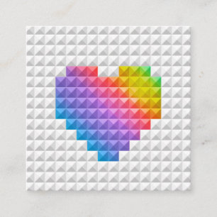 Refer a Friend Referral Client Rainbow Heart Card