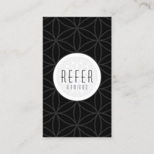 refer a friend sacred geometry referral card