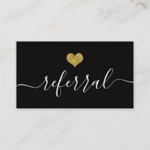 Refer a Friend Salon Business Card