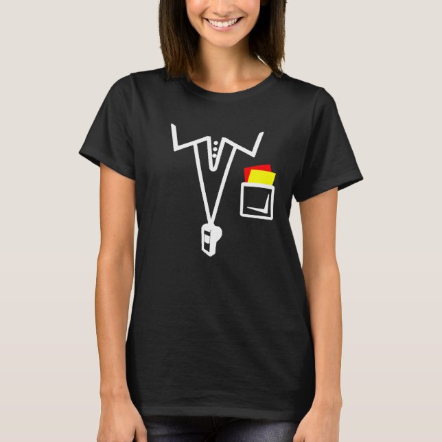 Referee Costume Soccer Referee T-Shirt (Front)
