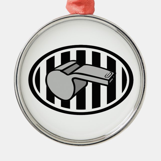 REFEREE LOGO METAL ORNAMENT (Front)