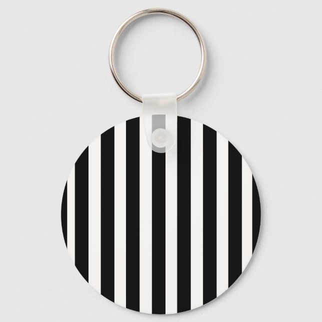 Referee Stripes Keychain (Front)