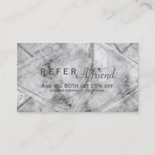 Référencement Carte cliente de recommandation de Grey & White Ma