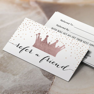 Référencement Carte de parrainage   Points Roses Gold Crown & Co