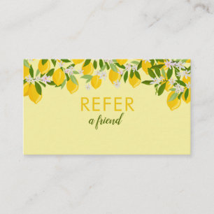 Référencement Carte de recommandation Citronnerie Élégante