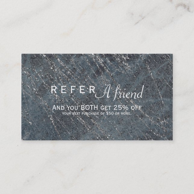 Référencement Carte de recommandation de salon de marbre moderne (Devant)
