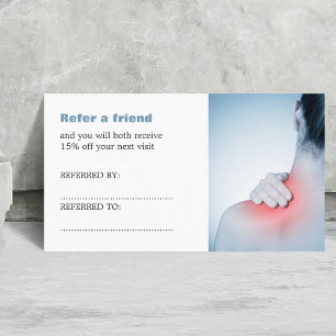 Référencement Carte de recommandation d'un thérapeute de massage