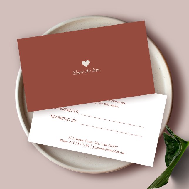 Référencement Carte de recommandation professionnelle minimalist (Créateur téléchargé)