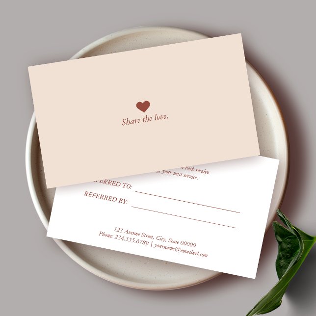 Référencement Carte de recommandation professionnelle minimalist (Créateur téléchargé)