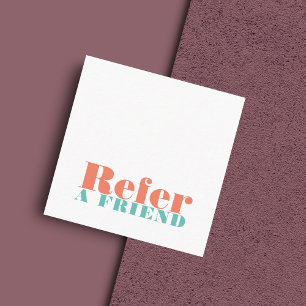 Référencement Carte de renvoi Pastel simple et élégante