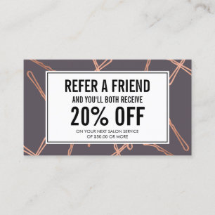 Référencement Chic Rose Gold Bobby Pins sur la carte de référenc