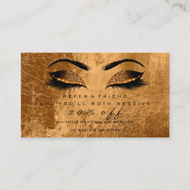 Référencement Extension de la carte d'aiguillage du salon Lashes (Devant)