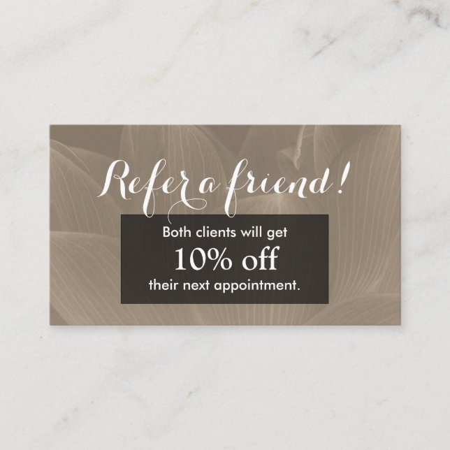 Référencement Fleur Brown élégante de la carte | Lotus de (Devant)