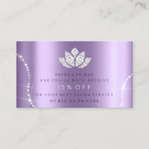 Référencement Lavande violette Lotus scintillant de carte de