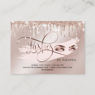 Référencement Maquillage Eyebrow Eyes Lash Gold Drivers Carte de