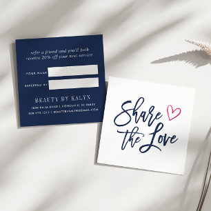 Référencement Partagez l'amour Carte de recommandation