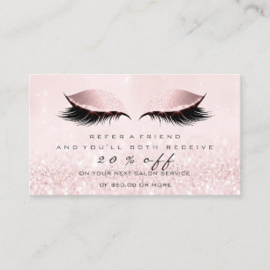 Référencement Princesse Lashes de rose de maquillage de carte de