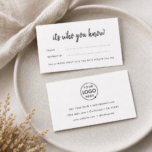 Referral Card   Business Refer a Friend Coupon