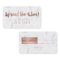 Referral card modern rose gold typography marble 2