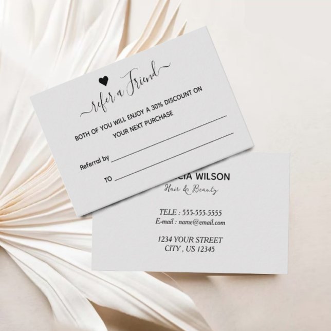 Referral Card, Refer a Friend, Rewards Card (Referral Card, Refer a Friend, Rewards Card)