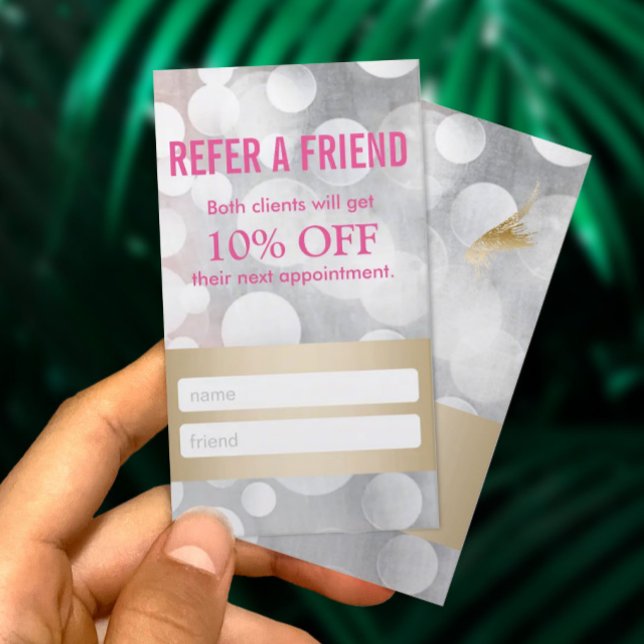 Referral Card | Silver & Gold Eyelash Extensions (Creator Uploaded)