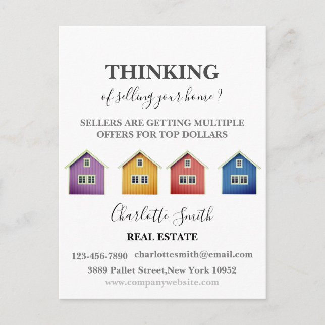 Referral Farming Real Estate Agent  Postcard (Front)