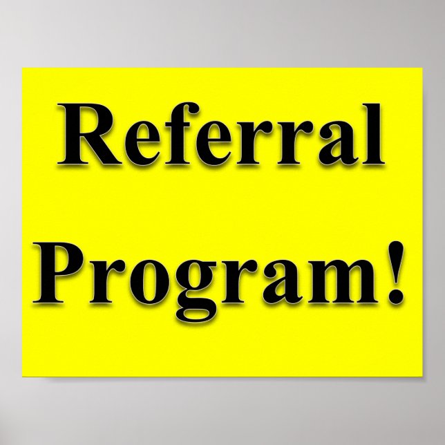 Referral Program Poster Matte (Front)