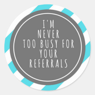 Referral sticker