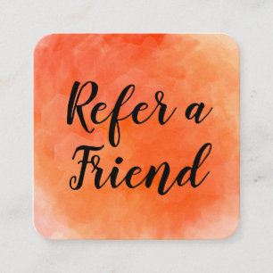 Referral / Watercolor Card