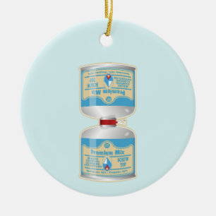 Refilling gas canisters for camp stoves ceramic ornament