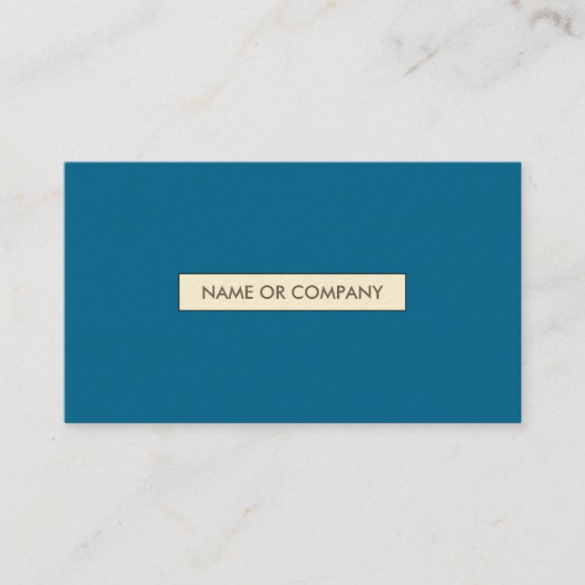 refined azure business card (Front)
