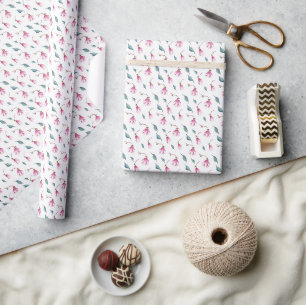 Refined Elegance Flowers Wrapping Paper