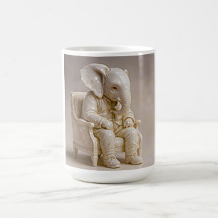 Refined Elephant Statue Coffee Mug