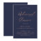 Refined | Faux Rose Gold on Navy Rehearsal Dinner