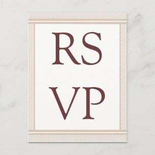 Refined Glam RSVP Card