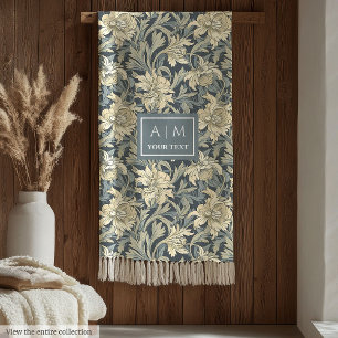 Refined Morris inspired pastel heritage cozy Fleece Blanket