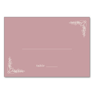 Refined Pink Floral Design Table Number