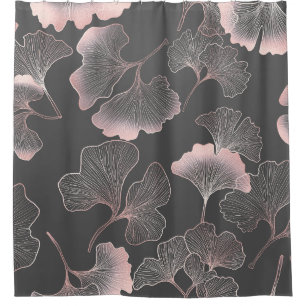 Refined Pink Ginkgo Leaves with Metallic Texture