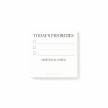 Refined Priorities | Elegant 3x3 Daily Task Post-i