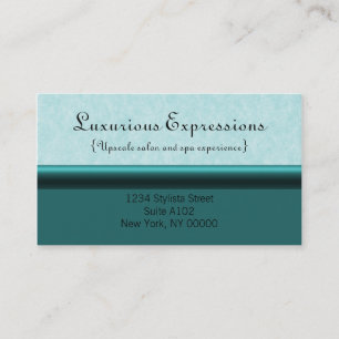 Refined Pro Business Card, Teal Card