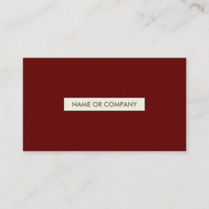 refined reds business card