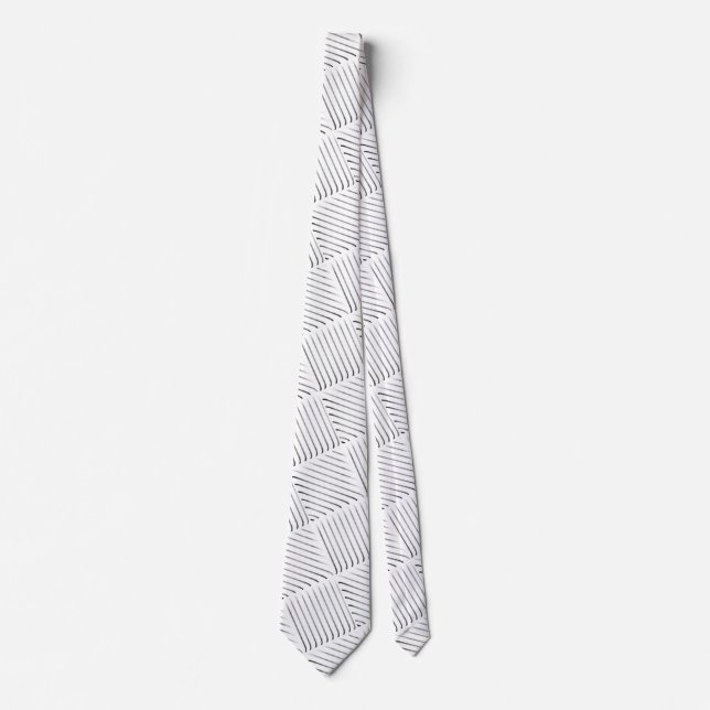 Refined Square Pattern Tie (Front)