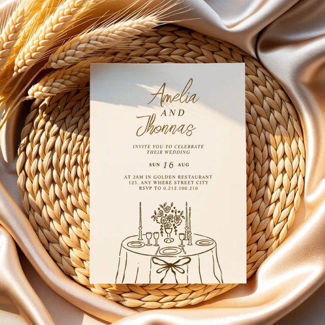 Refined Whimsical Wedding Invitation (Creator Uploaded)
