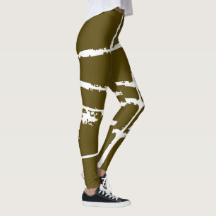 Refined White Light Grunge Modern Dirty Mesh Leggings