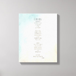 Refinement Poem Canvas Print