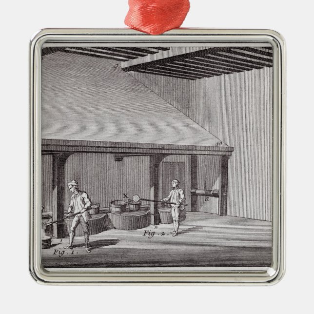 Refining saltpetre metal ornament (Front)