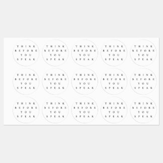 Réfléchissez avant de parler Sticker Set