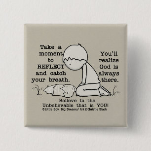 Reflect 2 Inch Square Button
