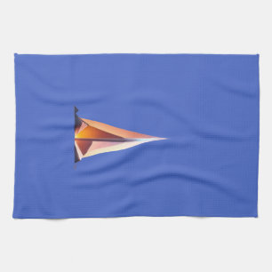 Reflect — Minimalist Light-Tone Logo Design Kitchen Towel