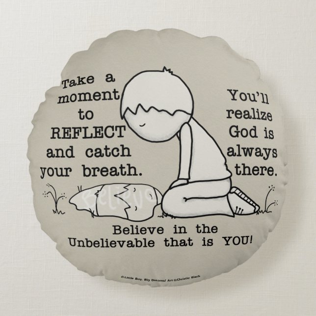 Reflect Round Pillow (Front)